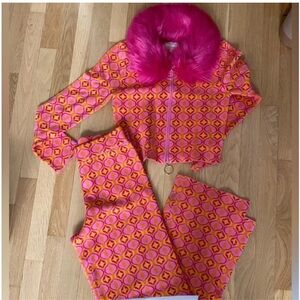 Show Me Your MuMu Pink and Orange Zip-Up Jacket